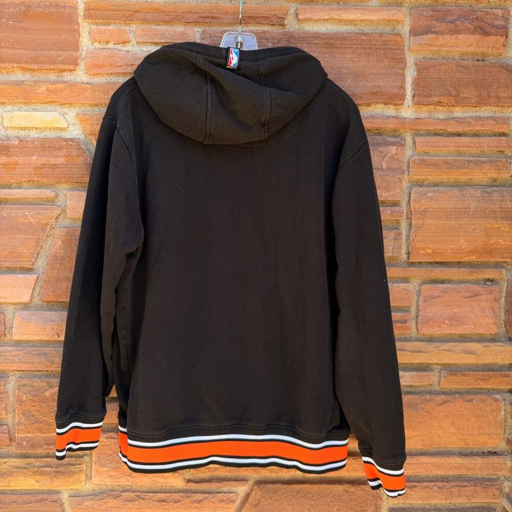 UNK NBA New York Knicks Pullover Hoodie Mens Size M Black Orange Lined - Picture 7 of 9